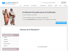 Tablet Screenshot of les-philosophes.fr